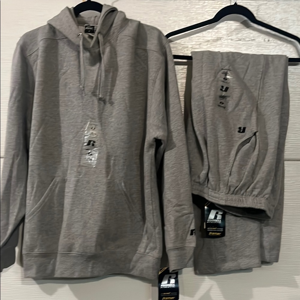 Gray Hoodie and Sweatpants Set